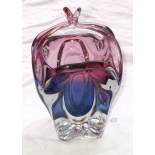Skleněná váza tažené sklo
