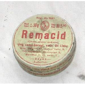 Remacid - plechová krabička