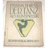 Der tanz als kunstwerk-Frank Thiess 1920