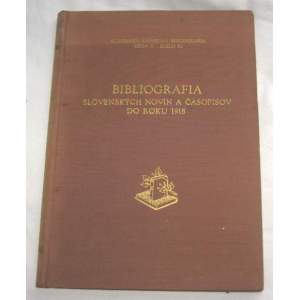 Bibliografia slovenských novín a časopisov do roku 1918