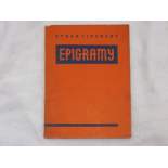 Epigramy-Staša Libeňský 1937
