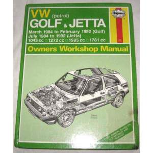 Volkswagen Golf a Jetta 1984-92 - servisní manuál Haynes