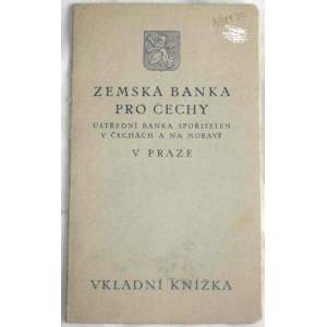 Vkladní knížka - Zemská banka pro Čechy 1945