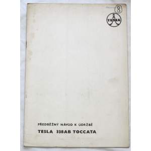 Radio Tesla 338AB Toccata - návod k údržbě