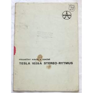 Gramorádio Tesla 1028A Stereo-Rytmus - návod k údržbě