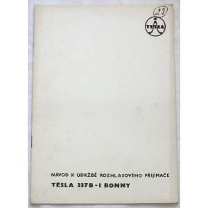 Radio Tesla 337B-1 Bonny - návod k údržbě