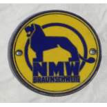 NMW Braunschweig smaltovaný štítek znak
