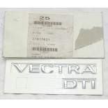 Opel Vectra DTI - nápis na dveře kufru