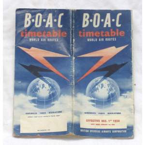 BOAC letový řád 1958