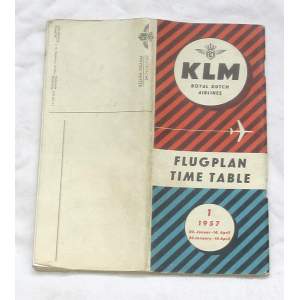 KLM letový řád 1957
